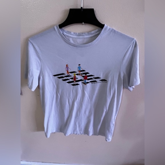 Armani Exchange white T- shirt size M cotton print - Picture 2 of 13